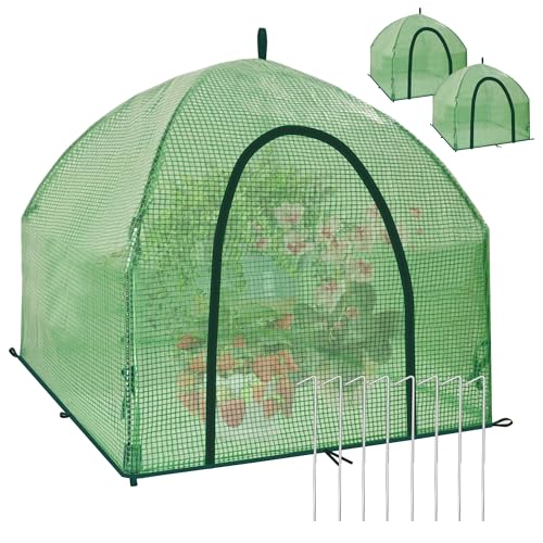 36″*36″*35.5″ Mini Greenhouse Winter Plant Warm Covers - Raised Bed Cover for Seed Starting, Warm Tent Freeze Protection Humidity Domes for Gardening & Winter Shelter and Protecting Plants 2pcs - size: 36 x 36 x 35.5 inch --2PCS