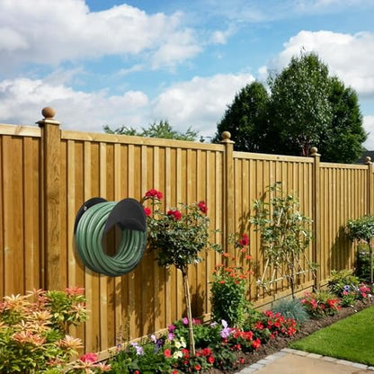 GARTOL Garden Hose Holder Heavy Duty Wall Mount, High Carbon Steel Hose Hanger for Outside Yard, Rust Proof - size: 1 Pack