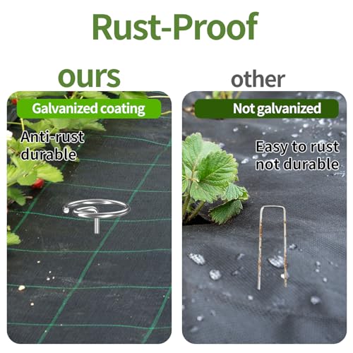 60 Pcs 6 Inch Landscape Fabric Staples, Tensile Strength 450-500Mpa - style: G-60 PCS