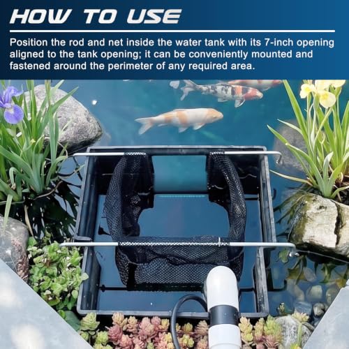 ETZ 29146 Pond Skimmer Debris Net for Aquascape,Black