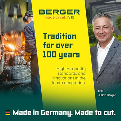 BERGER Hand Shear Aluminum 1114 with Light-Weight Handles Garden Shear with Exchangeable Blades - size: 22x6.5x2.5 cm