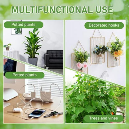 Botee Frog Plant Stand,Plant Clips,Flower Stem Support for Climbing Vines Reusable Cable Ties Perfect for Indoor Outdoor Potted Plants
