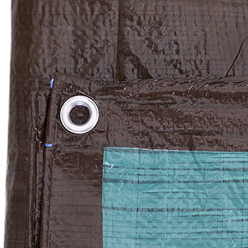 Kotap 40 x 60 Ft. All-Purpose Multi-Use Protection/Coverage 5-mil Poly Tarp, Reversible, Waterproof, Brown/Green, (TBG-4060) - color: Brown/Green, size: 40 x 60 Ft.