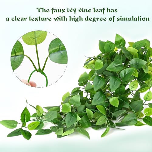 Waipfaru Fake Hanging Plants, 4Pcs Faux Ivy Pothos Vines Greenery - color: Epipremnum Aureum, size: 4Pcs Plants