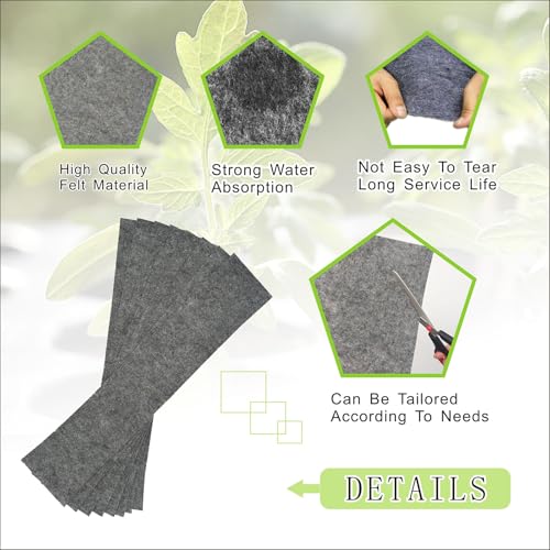 8 Pcs 12-Cell Replacement Capillary Mats for Seed Starting - size: 8 Pcs 12-Cell
