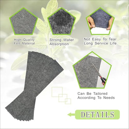 8 Pcs 12-Cell Replacement Capillary Mats for Seed Starting - size: 8 Pcs 12-Cell