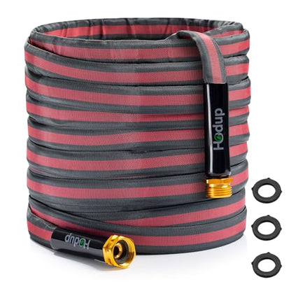 Flexible Lightweight Garden Hose 15 FT - color: Gray/Red, size: 15 FT