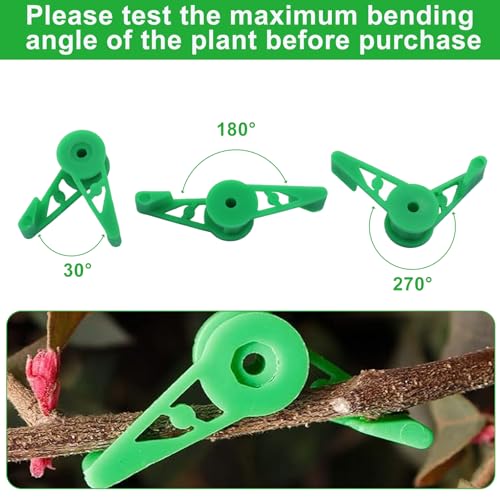 Jiozermi Low Stress Training Clips, 60 Pcs, Green + White + Black