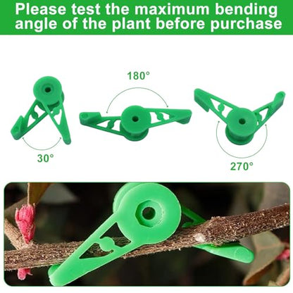 Jiozermi Low Stress Training Clips, 60 Pcs, Green + White + Black