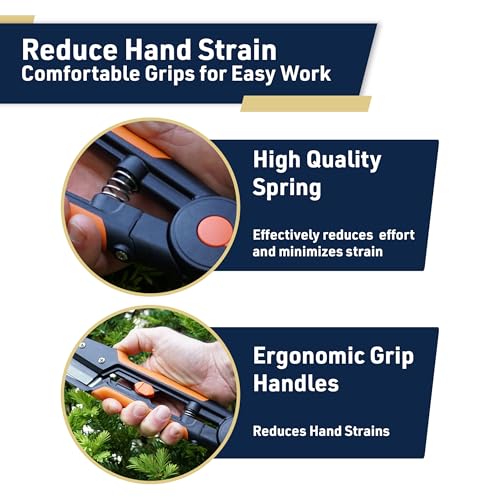 Kings County Tools Garden Clippers - Grass Cutter Hand Edging Shears
