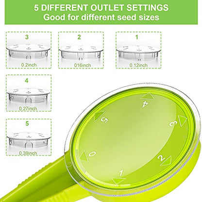 8 Pack Seeder Seed Planter Tool Set, Seed Dispenser, Garden Dibber & Widger