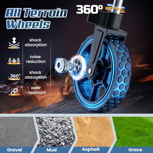 Wagons Carts Foldable,Collapsible Wagon with Wheels,450LBS Heavy Duty Beach Wagon Cart - color: Blue