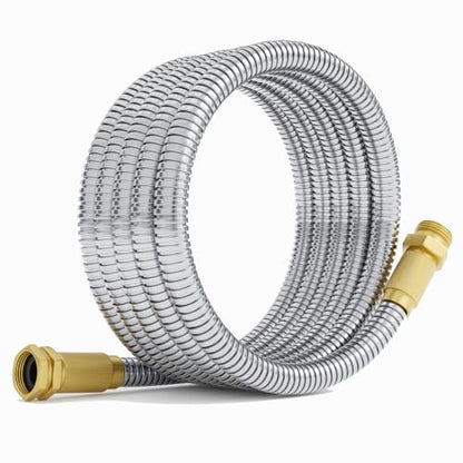 Garden Hose - Short Water Leader Metal Hose 6 FT with Female to Male Fitting, Flexible, Heavy Duty Hose Extension for Outdoor Hose Reel、Dehumidifier、RV、304 Stainless Steel - size: 6 FT, style: Male to Female