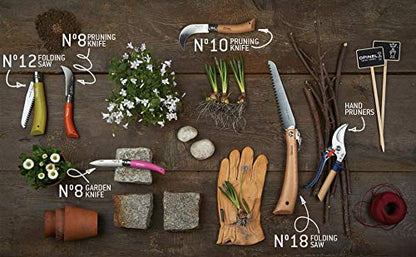 Opinel Hand Pruning Shears for Gardening, Beechwood Handles (Green) - color: Green