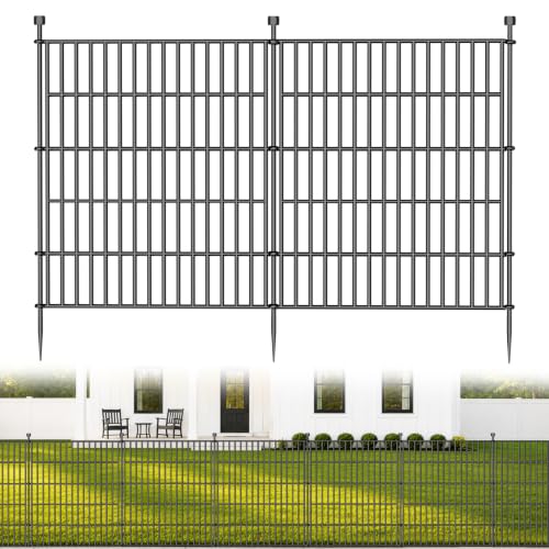 No Dig Garden Fence Outdoor for Yard, 32in (H) x 23.6ft(L) - size: 32 in(H) X 23.6 ft(L)