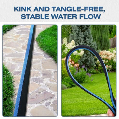 Ultra Lightweight 25FT Garden Water Hose - color: black-blue, size: 25 FT