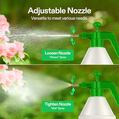 VIVOSUN 50oz Pump Sprayer, Handheld Garden Water Sprayer Bottle - color: Green, size: 50oz