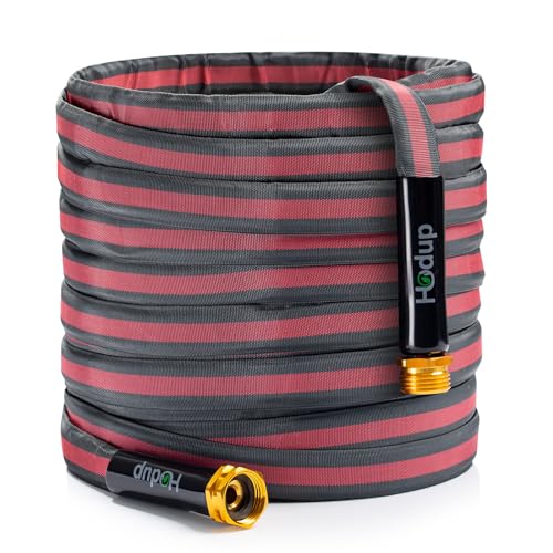 Flexible Lightweight Garden Hose 75 FT - color: Gray/Red, size: 75 FT