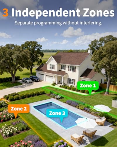Diivoo Brass Smart WiFi Sprinkler Timer 3 Zone - size: 3 Outlets