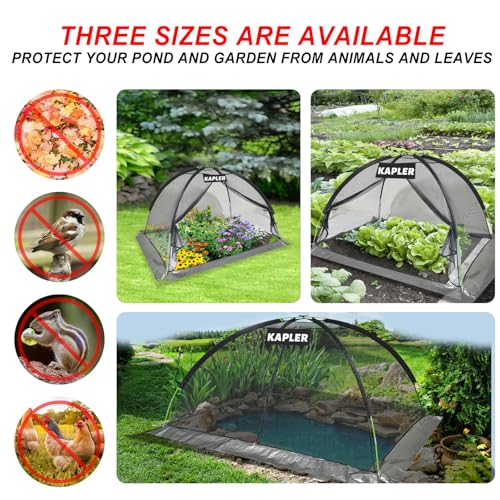 Kapler Pond Cover Dome Net 7x5FT for Outdoor Fish Ponds