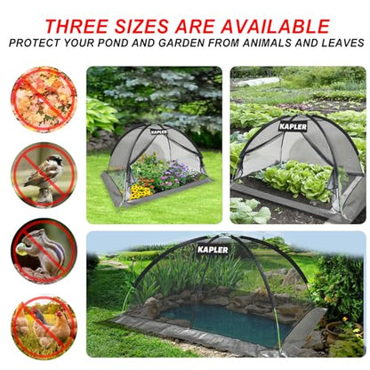 Kapler Pond Cover Dome Net 7x5FT for Outdoor Fish Ponds