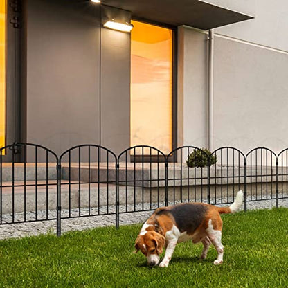 Decorative Garden Fence Fencing, 27ft (L) x 24in (H) Animal Barrier for Dog - size: 27' (L) x 24'' (H)