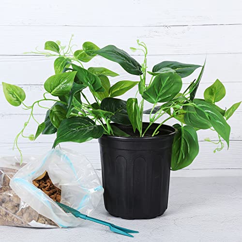 JERIA 50-Pack 1 Gallon Flexible Plant Nursery Pots,Thickened Soft Plastic Seedling Pots,Seed Starting Pot Flower Plant Container for Succulents，Seedlings - size: 1Gallon 50P