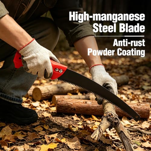 20FT Reach Tree Trimmer, Telescoping Manual Pole Saw - style: 4FT-12FT - Telescoping Pole with Saw