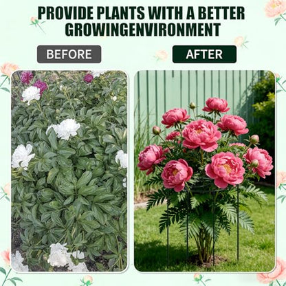 4 Pcs Peony Cages and Supports, 13"x31.5" Plant Supports for Outdoor Plants