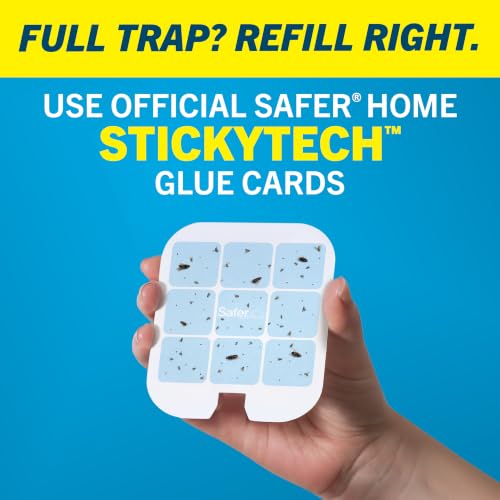 Safer Home Flying Insect Trap, Plug-In Fruit Fly Trap for Indoors, 1-Pack - size: 1 Trap + 2 Glue Cards