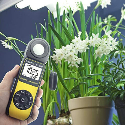 BTMETER Digital Illuminance Light Meter, Handheld Luxmeter 881E Photometer - color: BT-881E (0.01~300,000 Lux/FC)