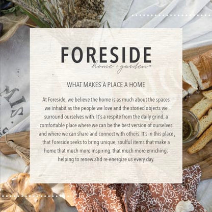 Foreside Home and Garden Ticking Stripe 5 Bud Vase Holder Glass Wood & MDF by Foreside Home & Garden