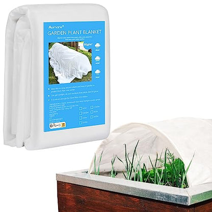 Thicker Plant Covers Freeze Protection 1.77 oz/yd², 10ft x 33ft Reusable - size: 10 x 33FT