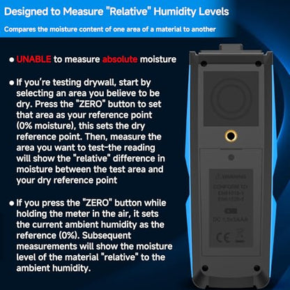 Moisture Meter for Wood Pinless Moisture Tester Firewood Moisture Reader