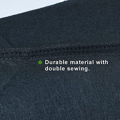 2-Pack 100 Gallon Large Non-Woven Grow Bags Reusable Thickened Durable Aeration Fabric Pot Black (100Gal_2Pcs) - color: 100gal_2pcs