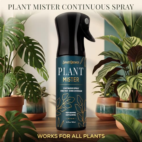 Plant Mister Spray Bottle for Indoor Plants With Plant Care Guide - color: Deep Teal with Gold