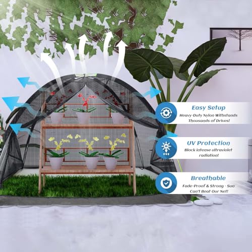 7 x 5 ft Pond Cover Dome Net for Garden Water Features - style: 5×7