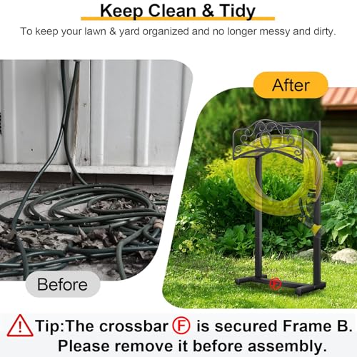 Hose Holder,100ft Capacity Garden Hose holder,Butterfly Style - style: Butterfly-style