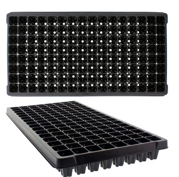 IGC Seed Starting Plug Flats, 100 Pack 128 Cells -Seedling Starter for Planting (100, 128 Cells) - size: 128 cells