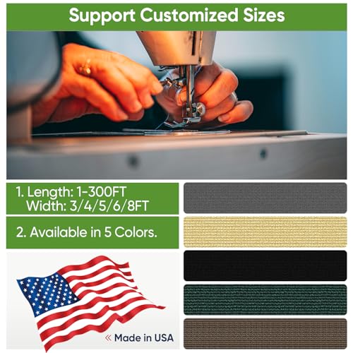 Amagenix Privacy Fence Screen 6'x8'Customized Black Heavy Duty Fencing Mesh Shade Net Cover with Brass Grommet for Chain Link, Patio Privacy Wall Slats Outdoor Garden Yard Pool Deck