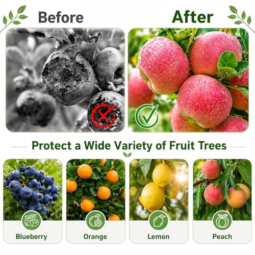 3 Pack 8x8 ft Large Fruit Tree Netting Covers with Zipper & Drawstring - size: 8x8 ft