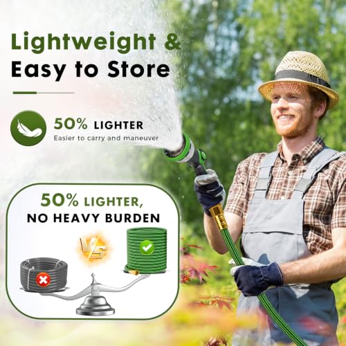 Garden Hose 25FT, Lightweight Flexible Water Hose