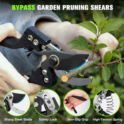 28-38" Extendable Loppers & Pruning Shears Set, SK5 Compound Action 2" Cut - style: 38" Extendable Lopper Set