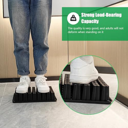 RooTrimmer 54 Cell Seed Starter Trays, 2.8" Deep Plug Flat Tray,10 Pieces Big Holes Germination Tray, Thick Durable Seedling Plastic Nursery Reusable Trays (11.14inch ×14.6 inch, 10-Pack) - size: 54 Cells Plug Tray-10P