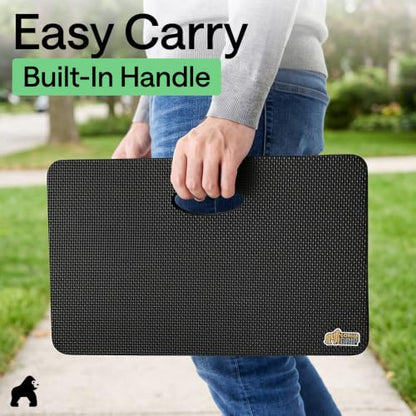 GORILLA GRIP® Extra Thick Foam Kneeling Pad for Gardening, 17.5x11 Black - color: Black
