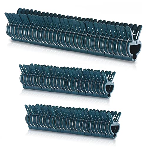PERSZEN Plant Support Clips, 80 PCS Gentle Flower Plant Clamps for Supporting Vine Climbing Plants, Gardening Lever Loop Gripper Clips Help Stems Vines Grow Straight Upright, 2 Sizes in one Pack - size: 80