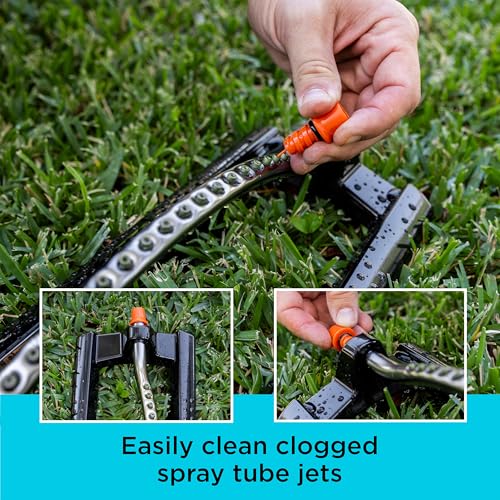 Black + Decker® 3,600 Sq Ft Metal Oscillating Sprinkler – Durable, Adjustable, Even-Coverage Watering BD3435