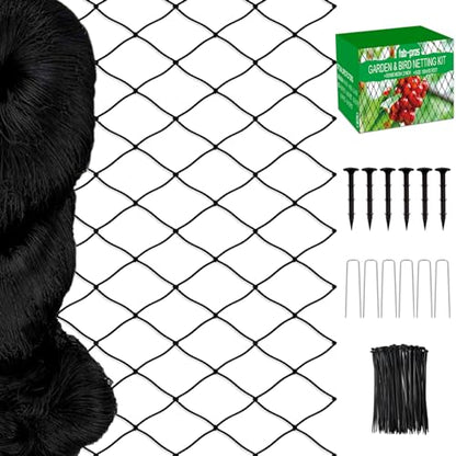 Bird Netting 25'x25' Heavy Duty Nylon Net with 2" Mesh, Poultry Netting - size: 2", 25' x 25'