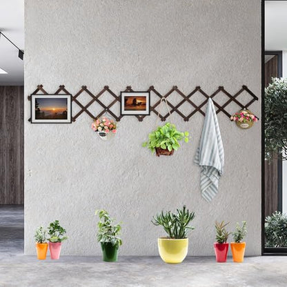 Expandable Garden Trellis Large Wooden Lattice Fence - color: 200x44cm