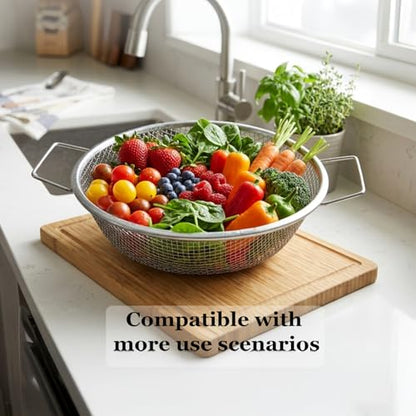 3PCS Soil Sifter for Gardening with Handles - Rock Compost Dirt Sifter for 5 Gallon Bucket, 1/4in,1/8in,3/8in Mesh Garden Sifting Screen Gravel Sawdust Vermicompost with Repotting Mat